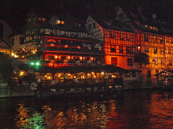 Strasbourg la nuit : la petite France