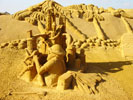 sculpture de sable : château de sable